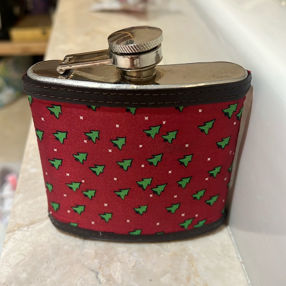 J. Crew Christmas flask